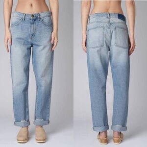 THE GREAT. The Slouch Taper Jean in Skyline Wash Size 27